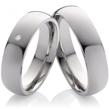 Partnerringe Titanringe mit Stein MOR62
