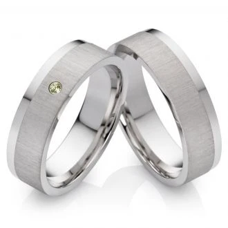 Silberringe mit grünen PERIDOT SP05