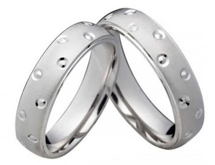 Partnerringe Silberringe PS815 ohne Stein in 5mm breite mattiert