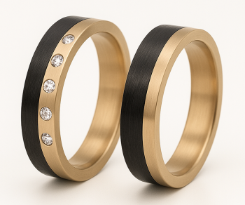 Titan Carbonring AB4764+65 mit Zirkonias