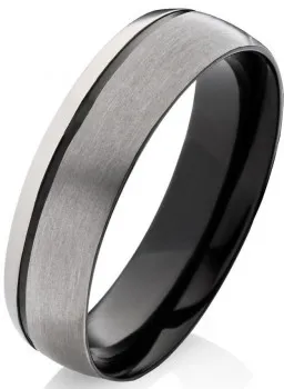 Herrenring Titanring FF48H mit Gravur