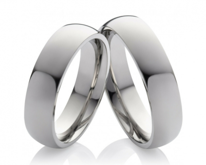 Titanringe T025 ohne Stein mit Gravur