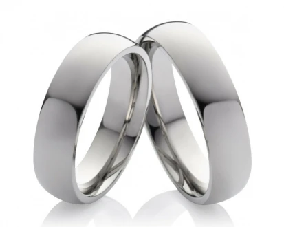 Titanringe T025 ohne Stein mit Gravur