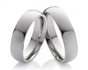 Titanringe T025 ohne Stein mit Gravur