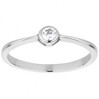 Verlobungsring Damenring AB3460 mit Zirkonia weiß