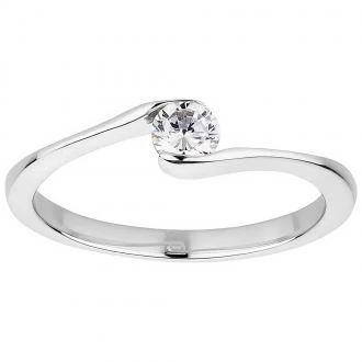 Verlobungsring Damenring Edelstahl AB3428 mit Zirkonia