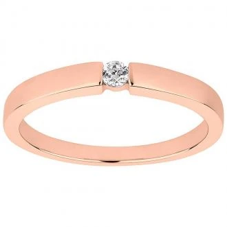 Verlobungsring Damenring AB3458 mit Rosefarbiger Beschichtung