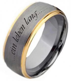 Mobile Preview: Widerstandsfähiger Herrenring aus Wolfram W123